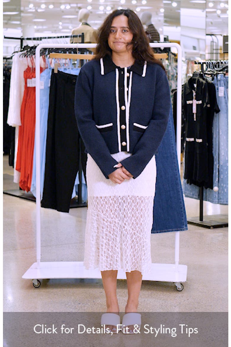 Contrast Placket Cardigan video