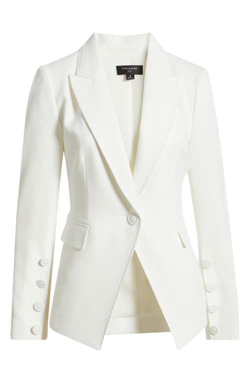 TAHARI ASL TAHARI ASL ONE-BUTTON BLAZER 