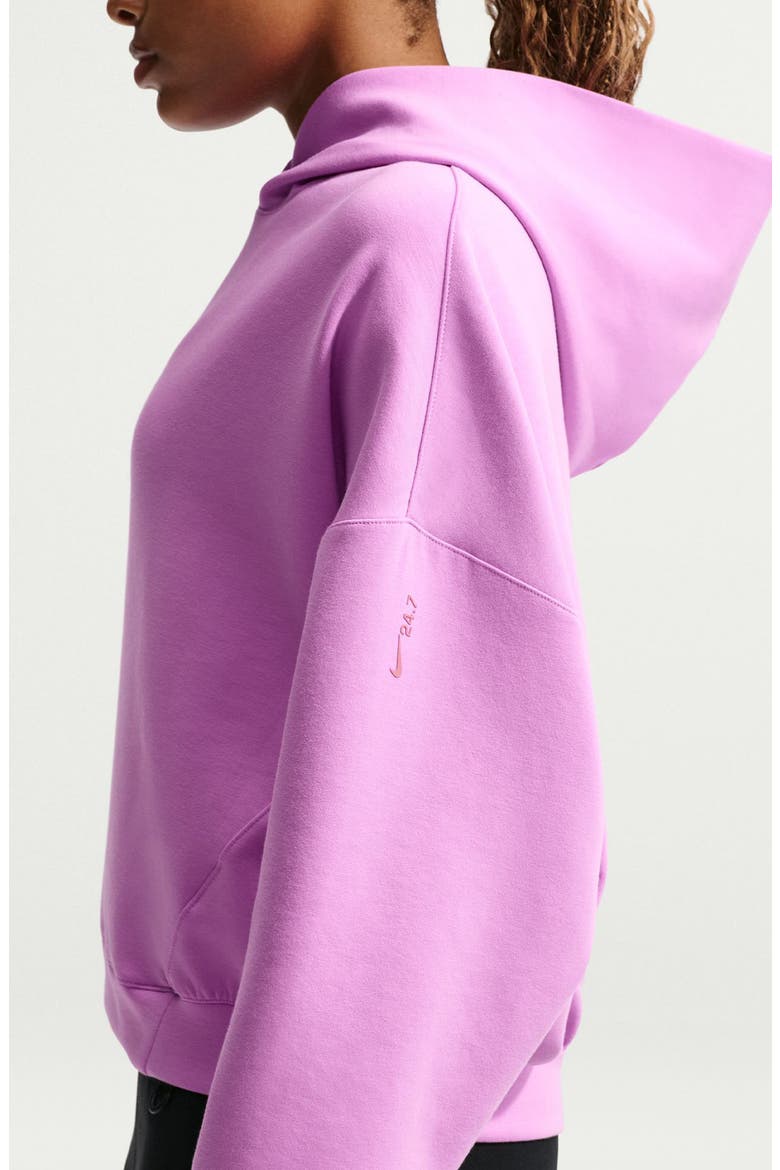 Oversize Hoodie, Alternate, color, LT MAGENTA/ BLACK