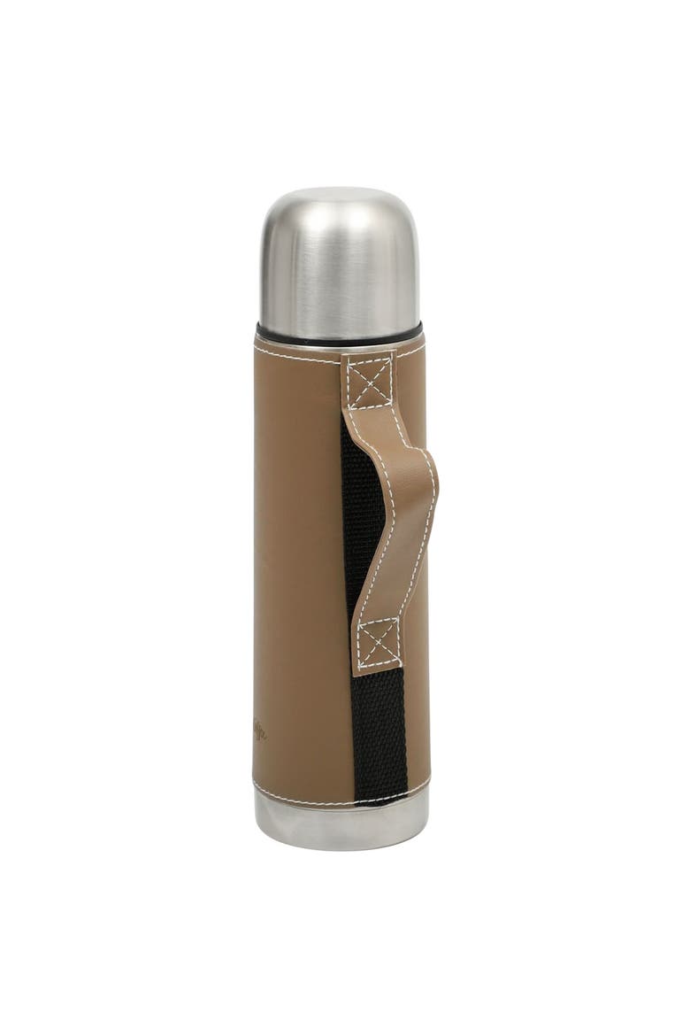 Stainless Steel 23oz Thermal Bottle with Lid, Alternate, color, Brown
