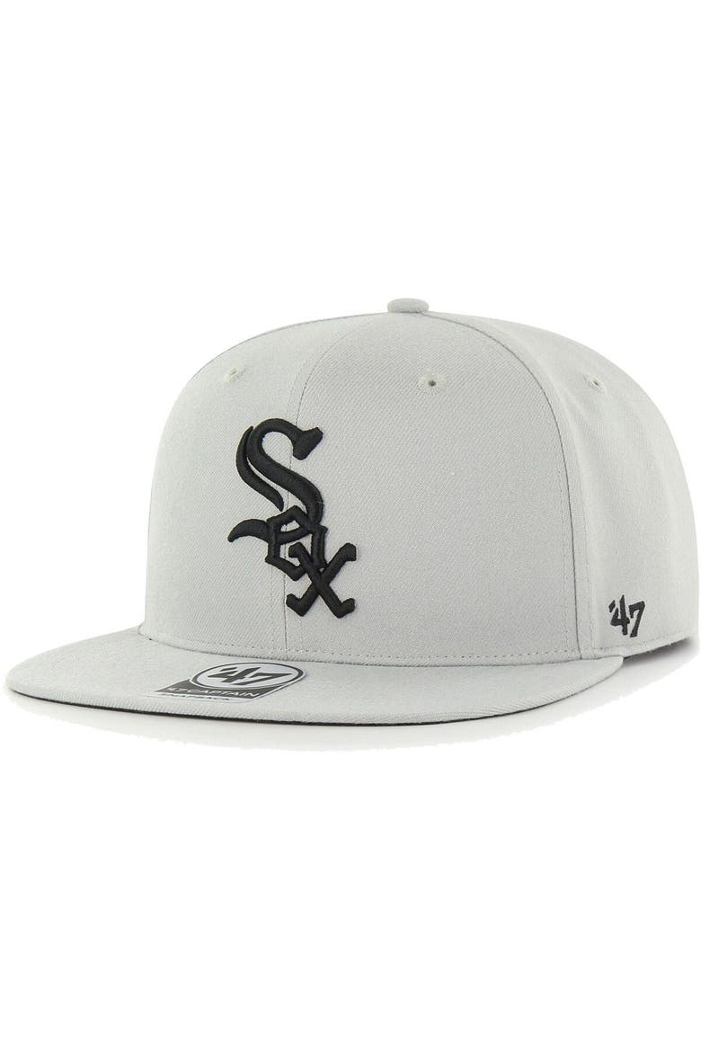 Men's '47 Gray Chicago White Sox 2003 MLB All-Star Game Sure Shot Captain Snapback Hat, Alternate, color, Gray