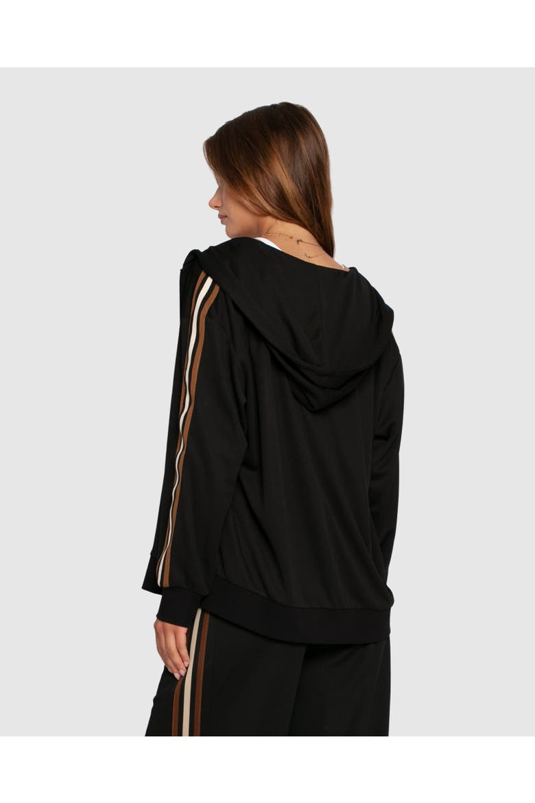 Ready To Go Striped Sleeve Jacket, Alternate, color, Black