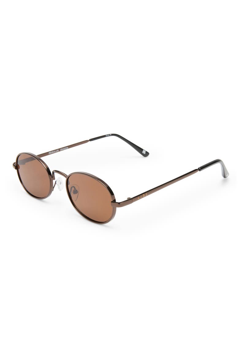 Regulus 49mm Small Oval Sunglasses, Alternate, color, CHOCOLATE/CHOCOLATE MONO