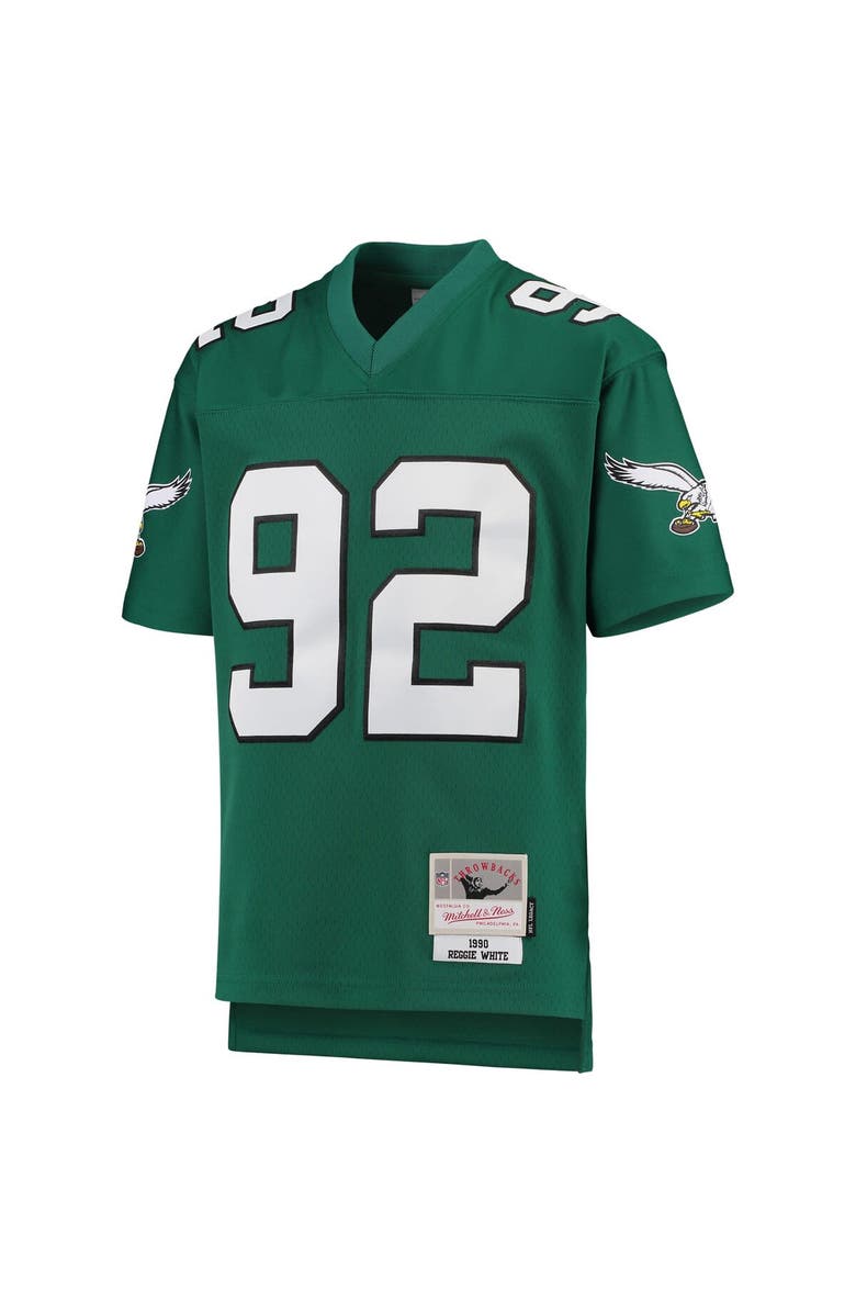 Mitchell & Ness Youth Mitchell & Ness Reggie White Green Philadelphia Eagles 1990 Legacy Retired Player Jersey, Alternate, color, Green