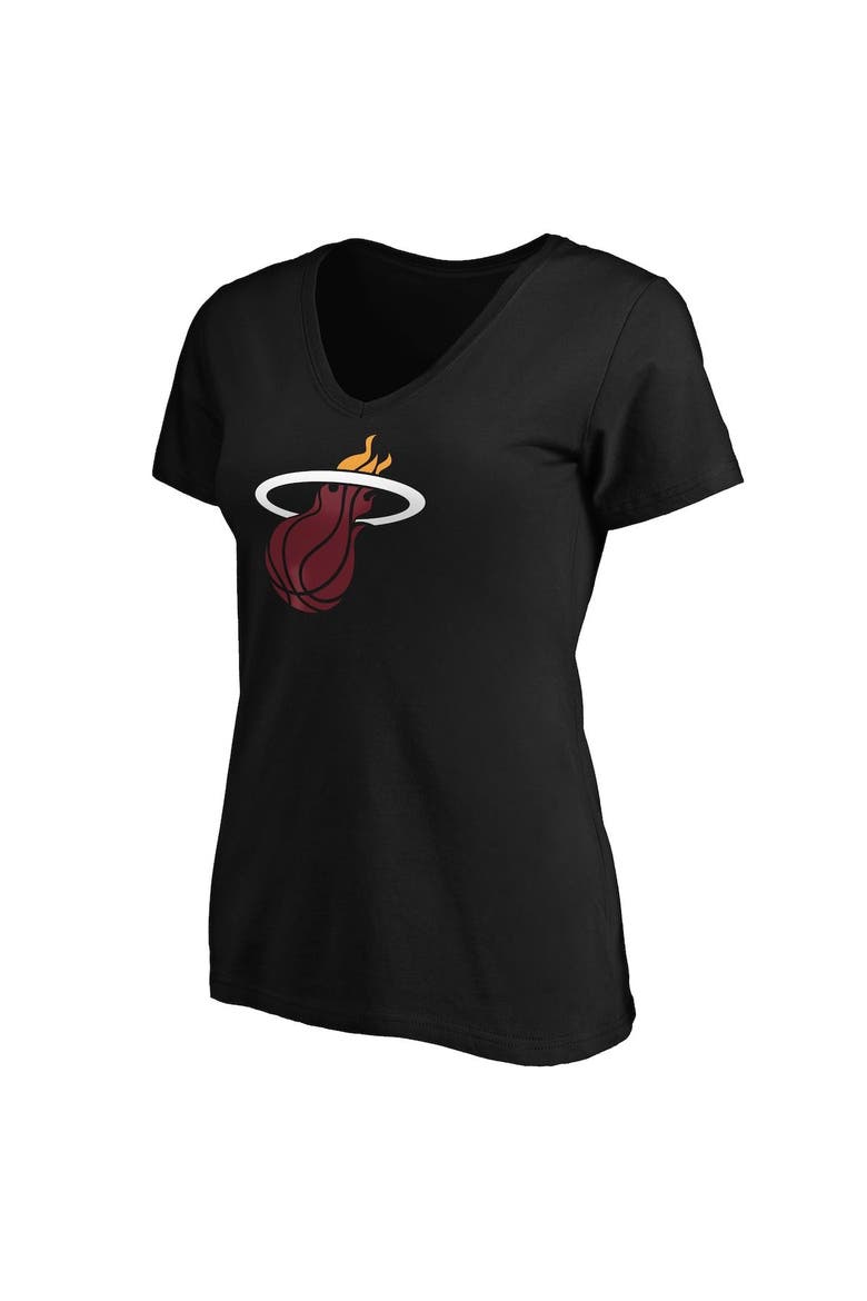Women's Fanatics Branded Jimmy Butler Black Miami Heat Playmaker Logo Name & Number V-Neck T-Shirt, Alternate, color, Black