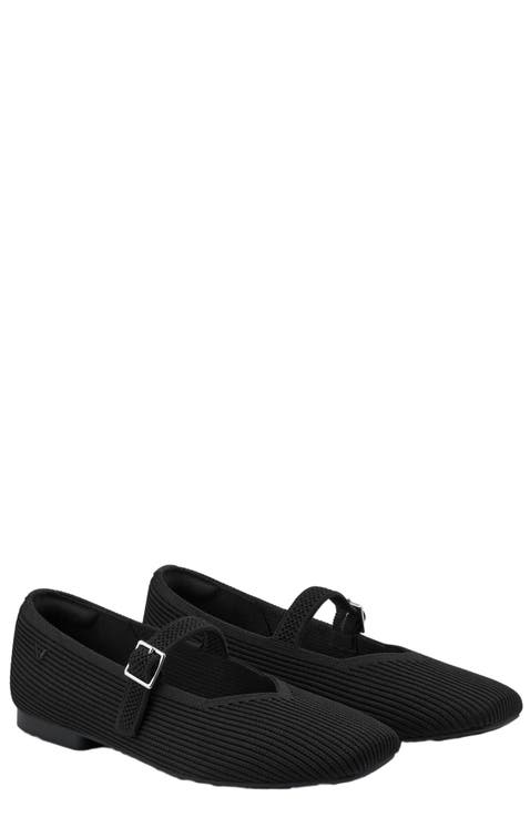 Margot Mary-Jane Square-Toe Ballet Flats