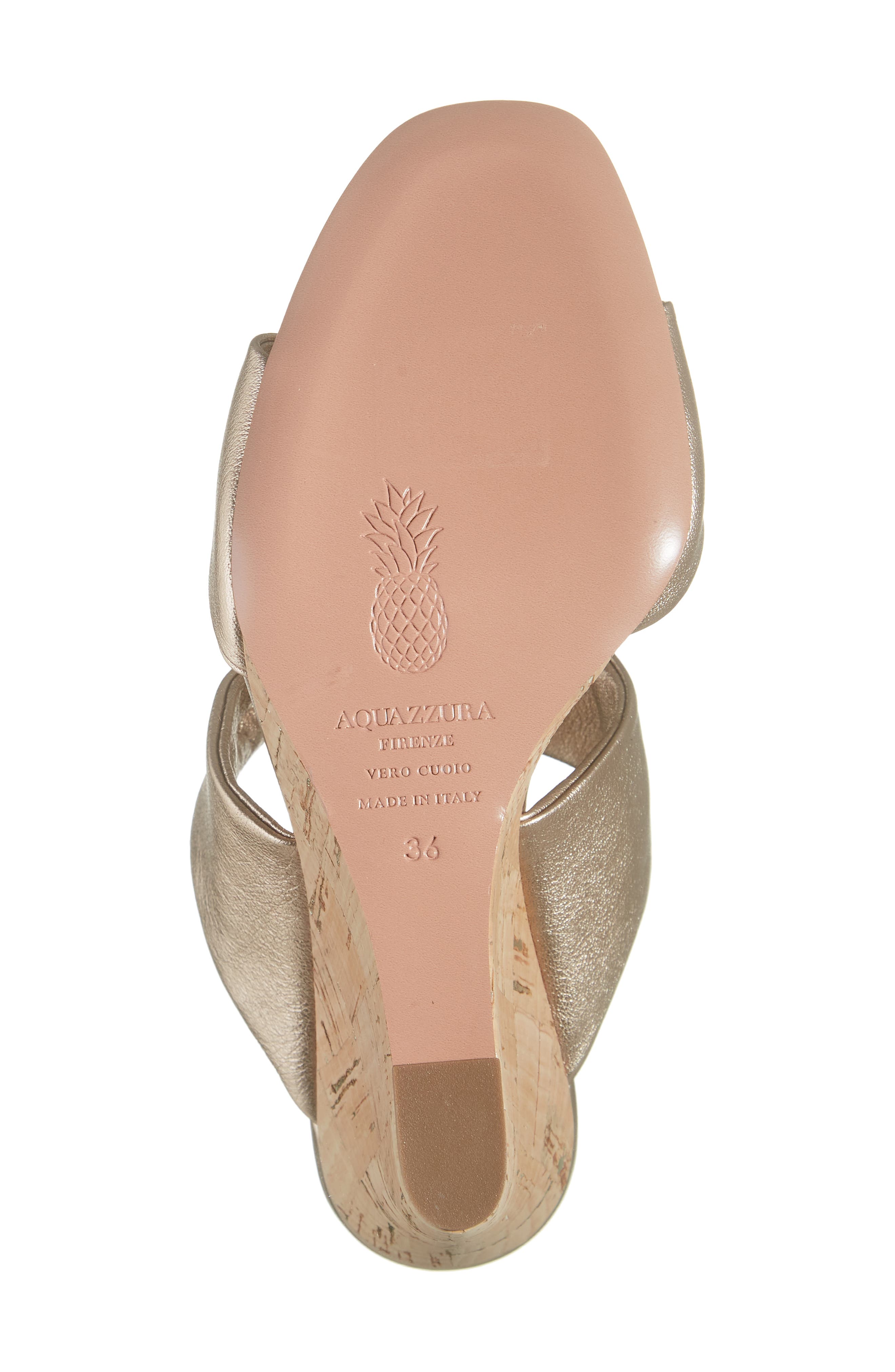 Aquazzura Twist Wedge Slide Sandal, Alternate, color, 