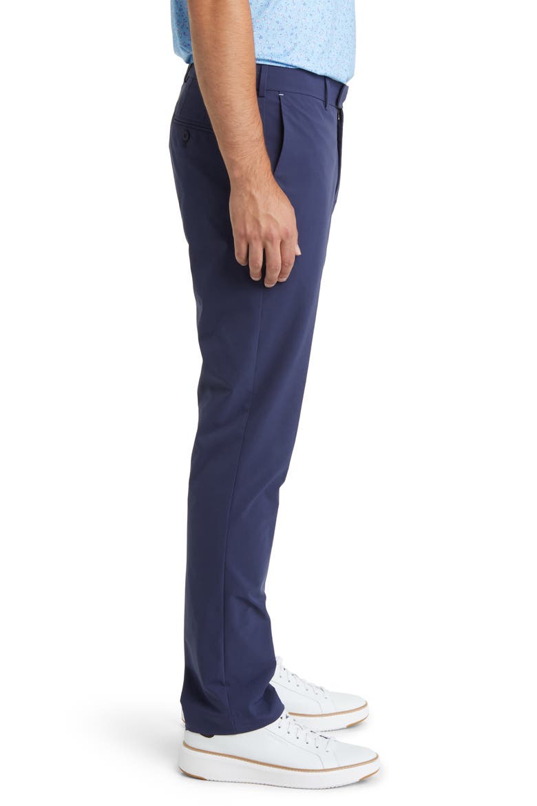 Men's Crown Crafted Surge Performance Flat Front Trousers, Alternate, color, NAVY