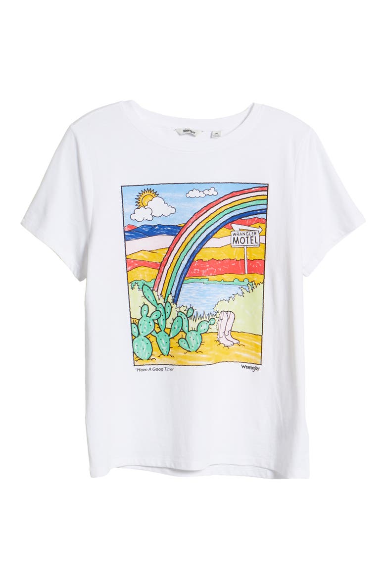 Desert Motel Graphic Tee, Alternate, color, WHITE
