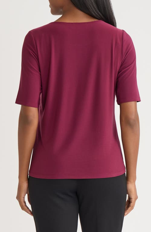 Kasper Box Pleat Top In Red