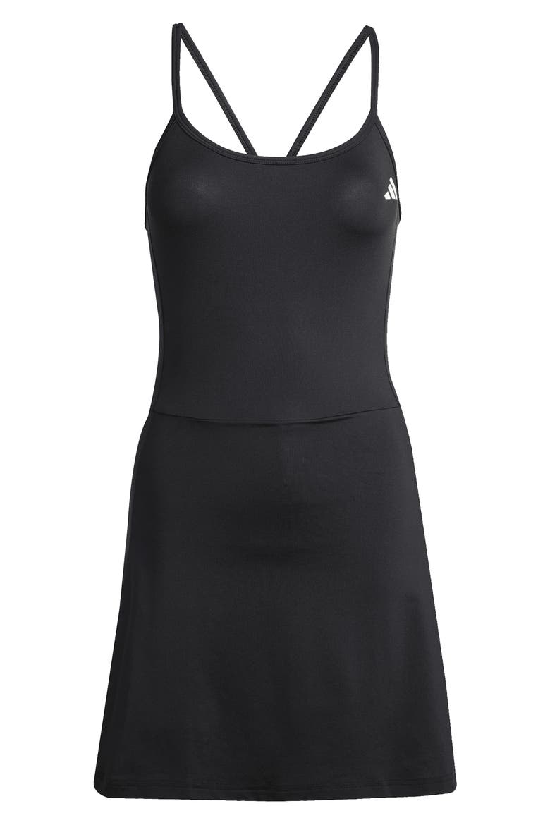 Train Essentials Workout Dress, Alternate, color, BLACK/ WHITE