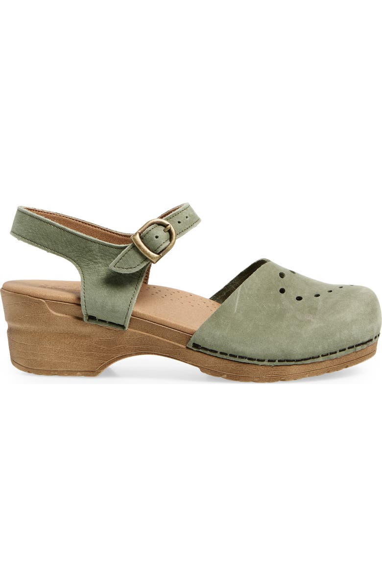 Sanita Heart Clog, Alternate, color, Khaki