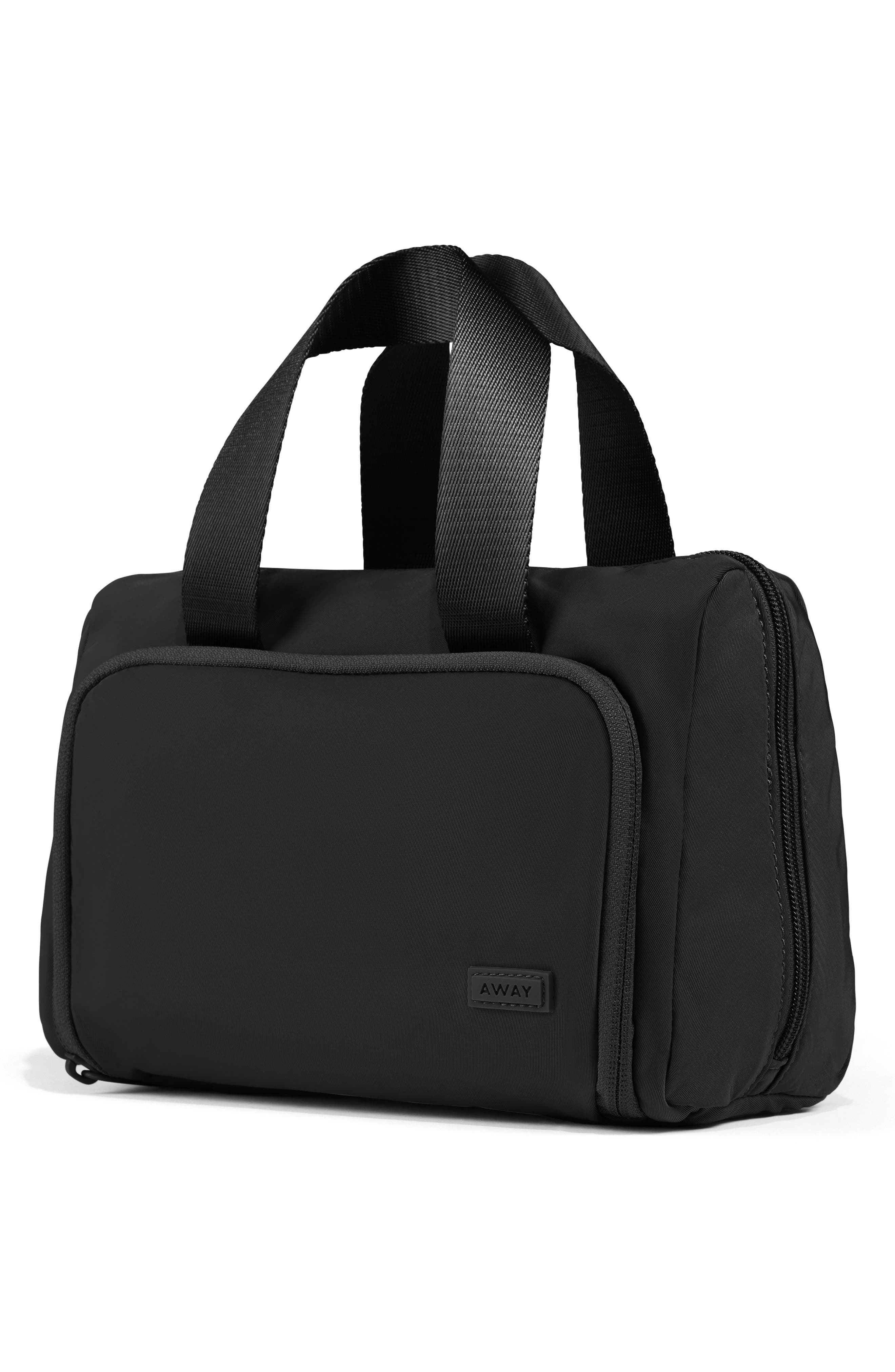 Featherlight Cosmetics Bag, Alternate, color, JET BLACK