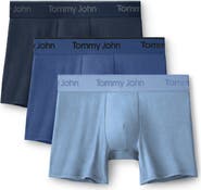 Tommy John Assorted 3-Pack Second Skin 4-Inch Stretch Modal Boxer Briefs
