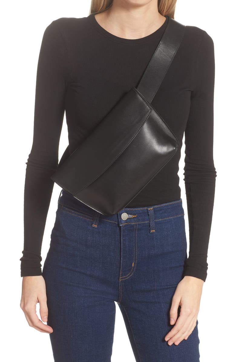 Yvonne Koné Large Yari Leather Belt Bag, Alternate, color,