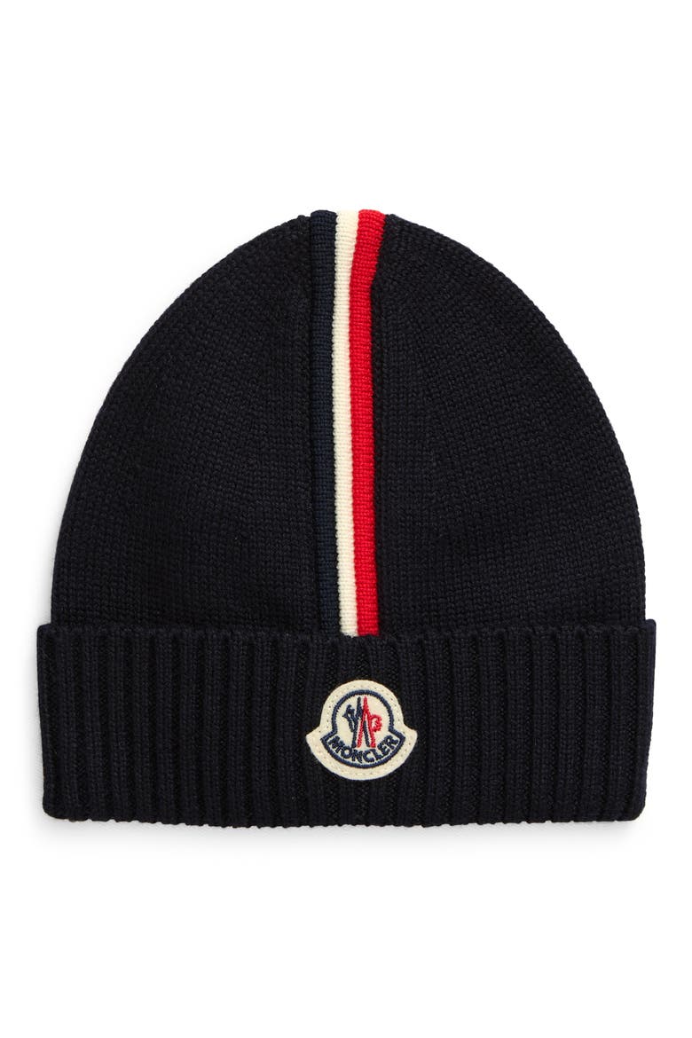 Cuff Virgin Wool Beanie, Main, color, BLUE