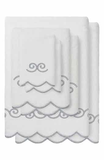 6-Piece Symmetra Embroidered Turkish Cotton Towel Set