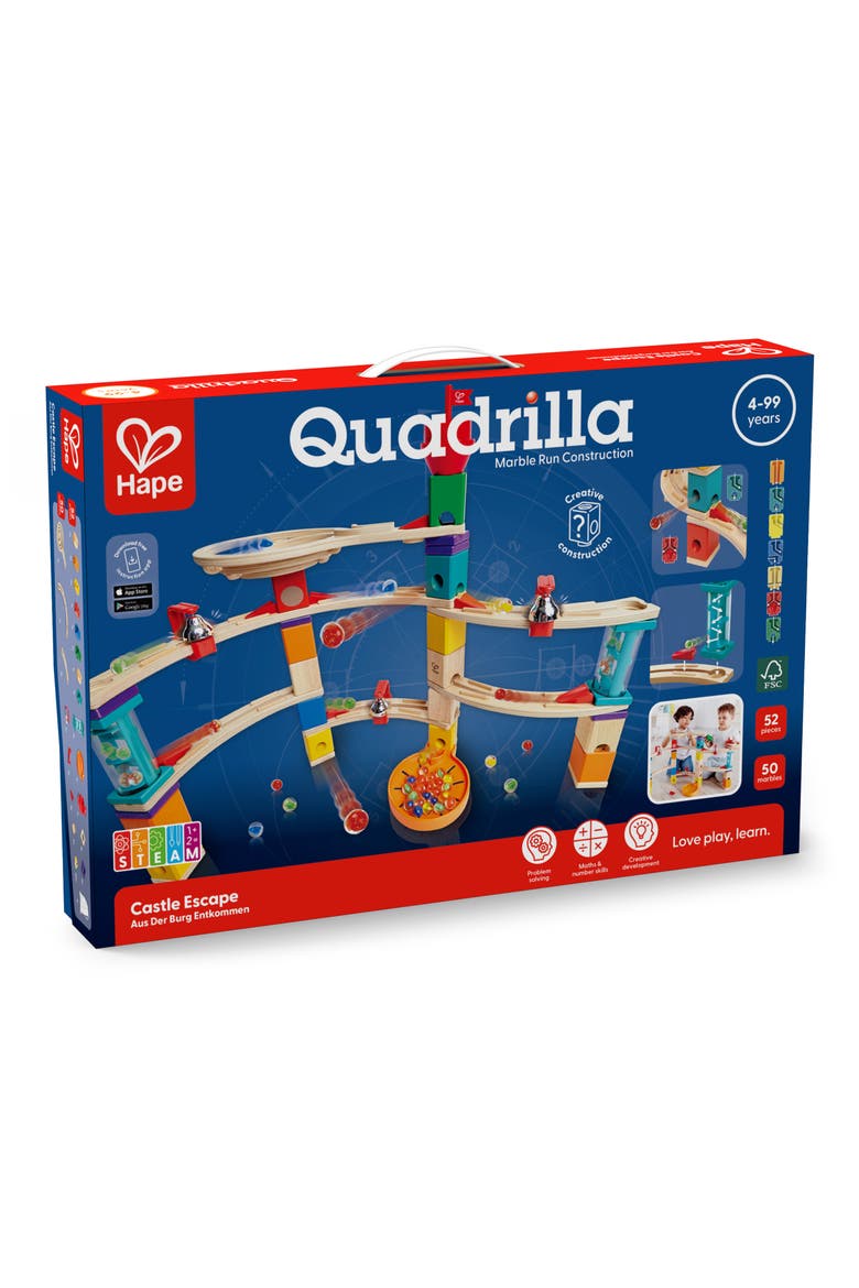 Quadrilla Castle Escape Marble Run, Alternate, color, MULTIPLECOLOR