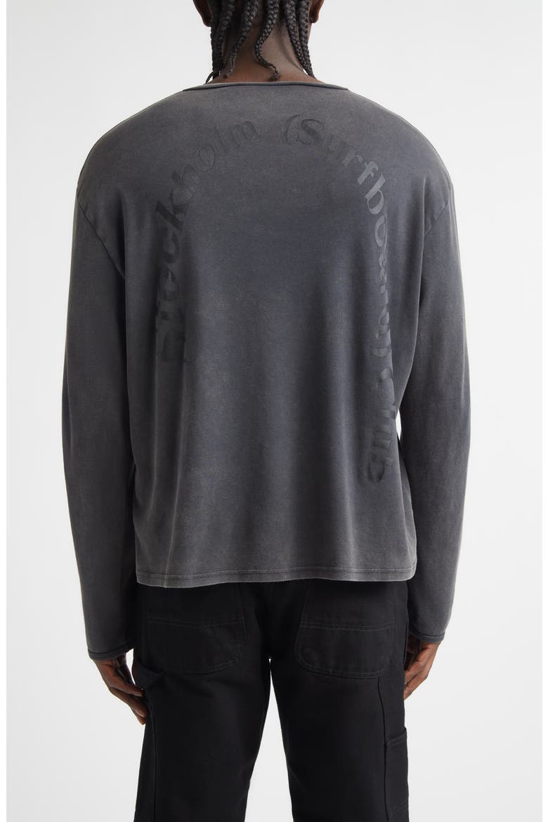 Eye Organic Cotton Logo Henley, Alternate, color, BLACK