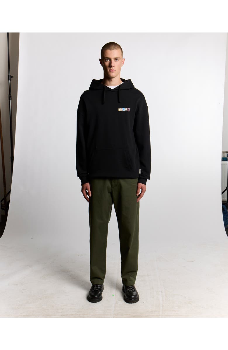 Lyle & Scott Bold Letters Long Sleeve Graphic Hoodie, Alternate, color, Jet Black