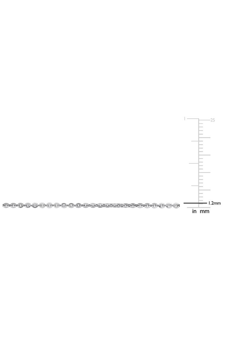 Sterling Silver 1.2mm Oval Cable Chain Necklace, Alternate, color, SILVER
