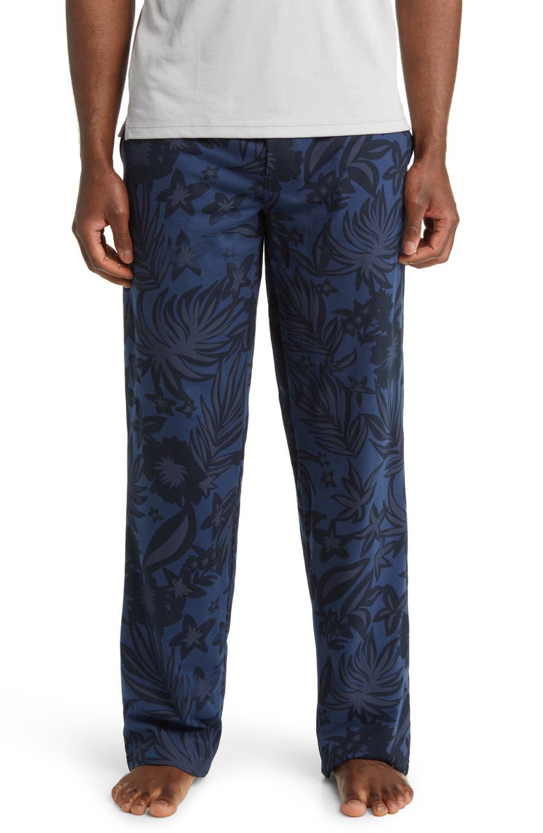 Majestic International La Palmera Floral Lounge Pants, Main, color,