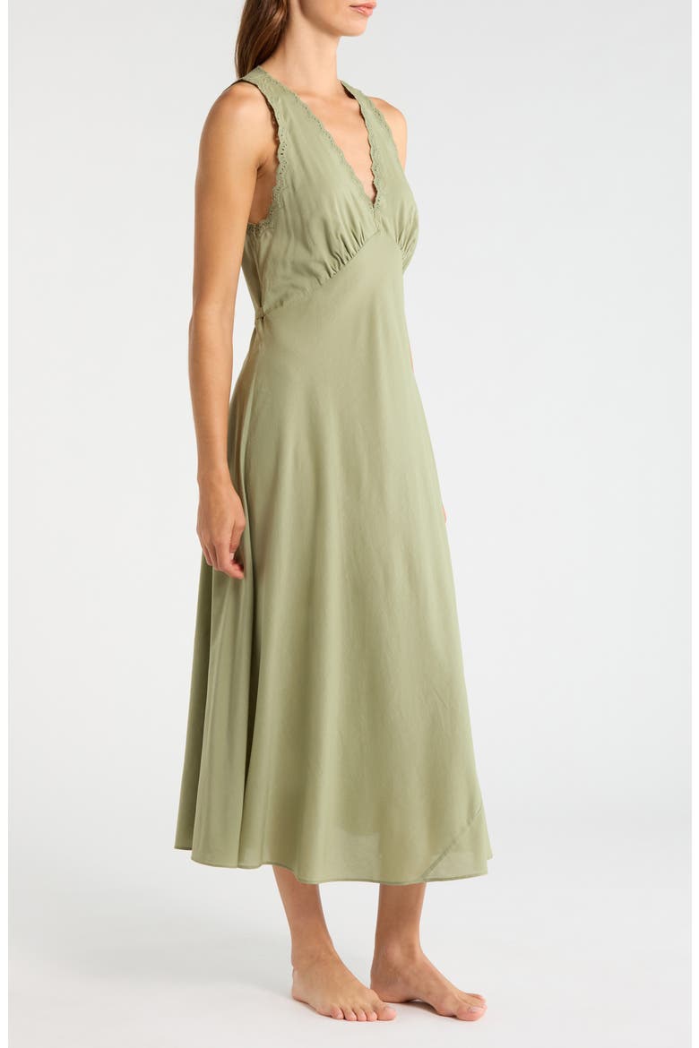 Lila Sleeveless Sleep Dress, Alternate, color, ARTICHOKE