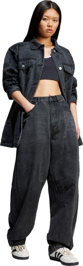 ジャケット adidas ADILENIUM 3 2-in-1 Denim Shirt Jacket Black JY8882 WMNS) adidas Adilenium Season 3 Two-In-One Denim Shirt