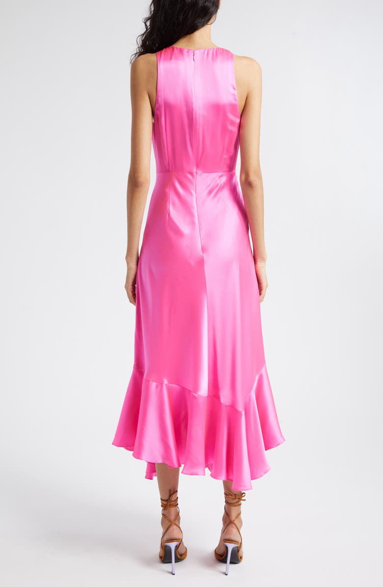 Cinq à Sept Cates Rosette & Ruffle Detail Silk Dress, Alternate, color,