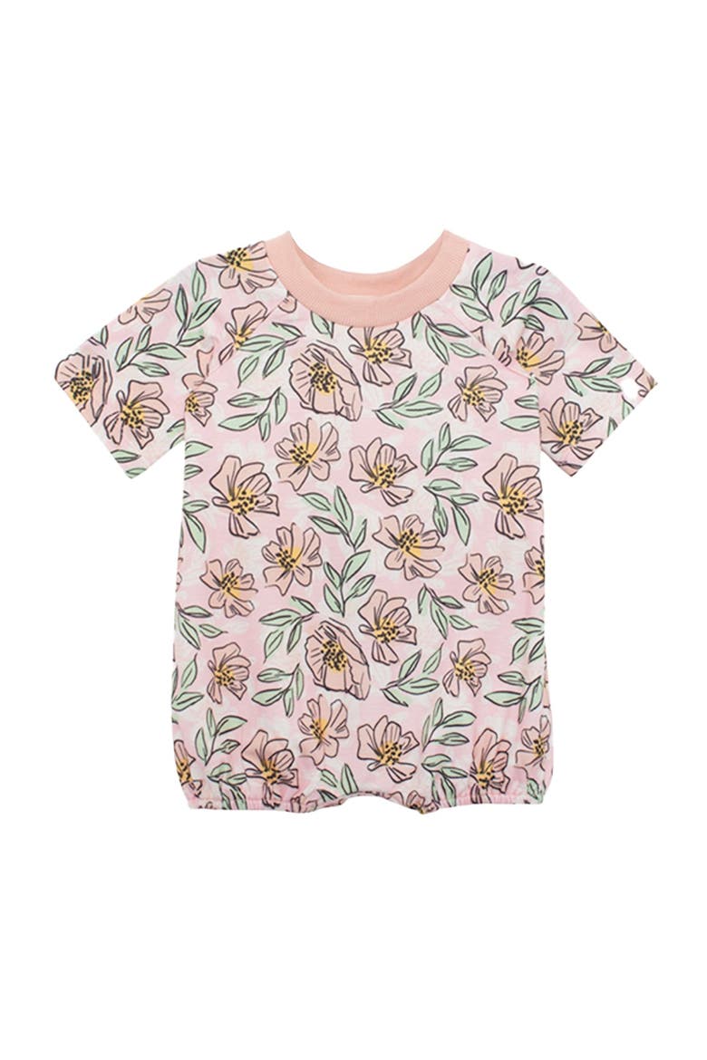 Quinn Short Sleeve Romper, Main, color, Pink