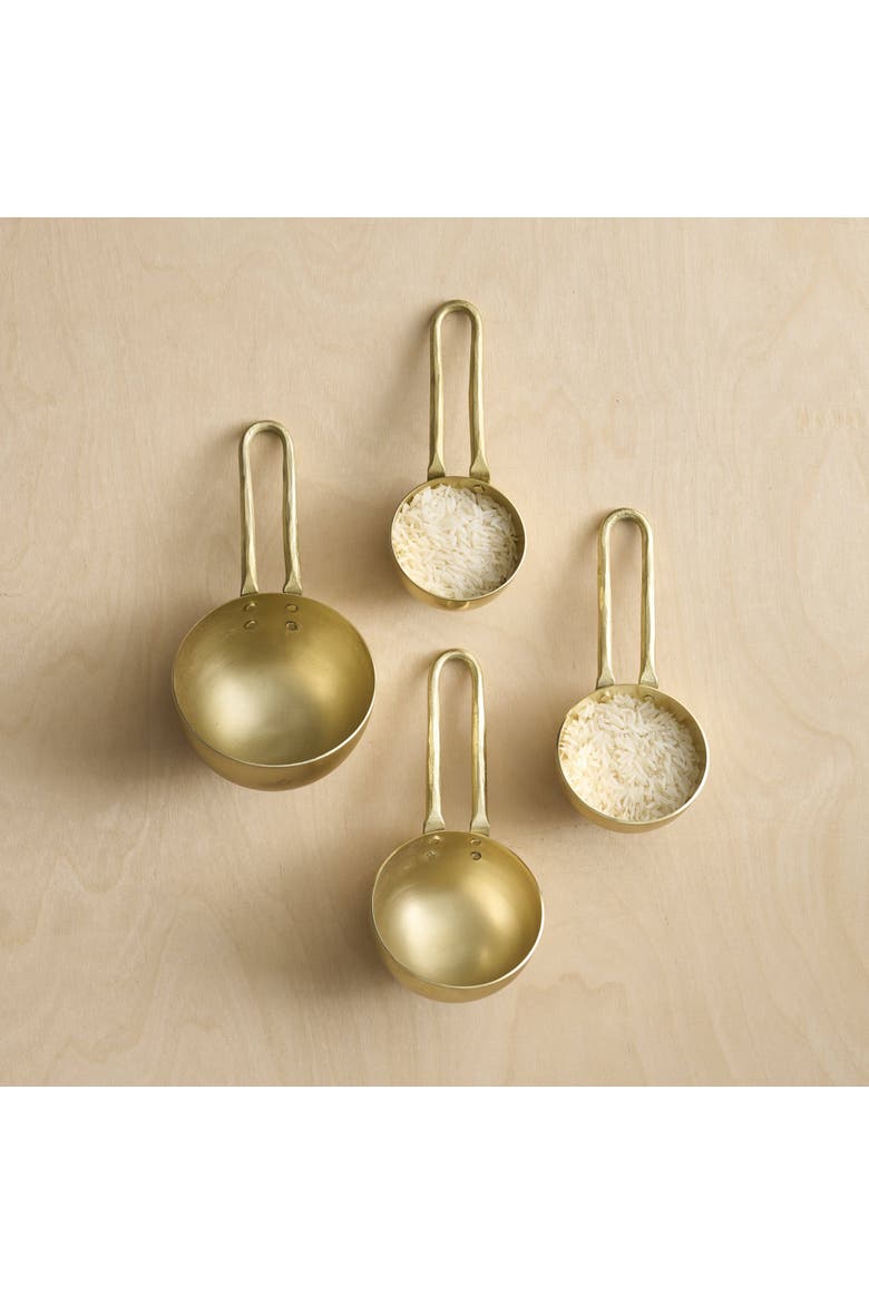 Forge Brass Measuring Scoops - Set of 4, Main, color, Brass