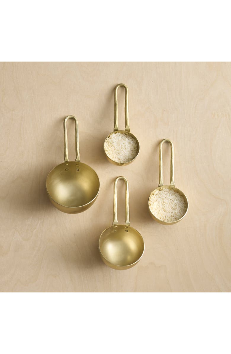 The Collective Forge Brass Measuring Scoops - Set of 4, Main, color, Brass
