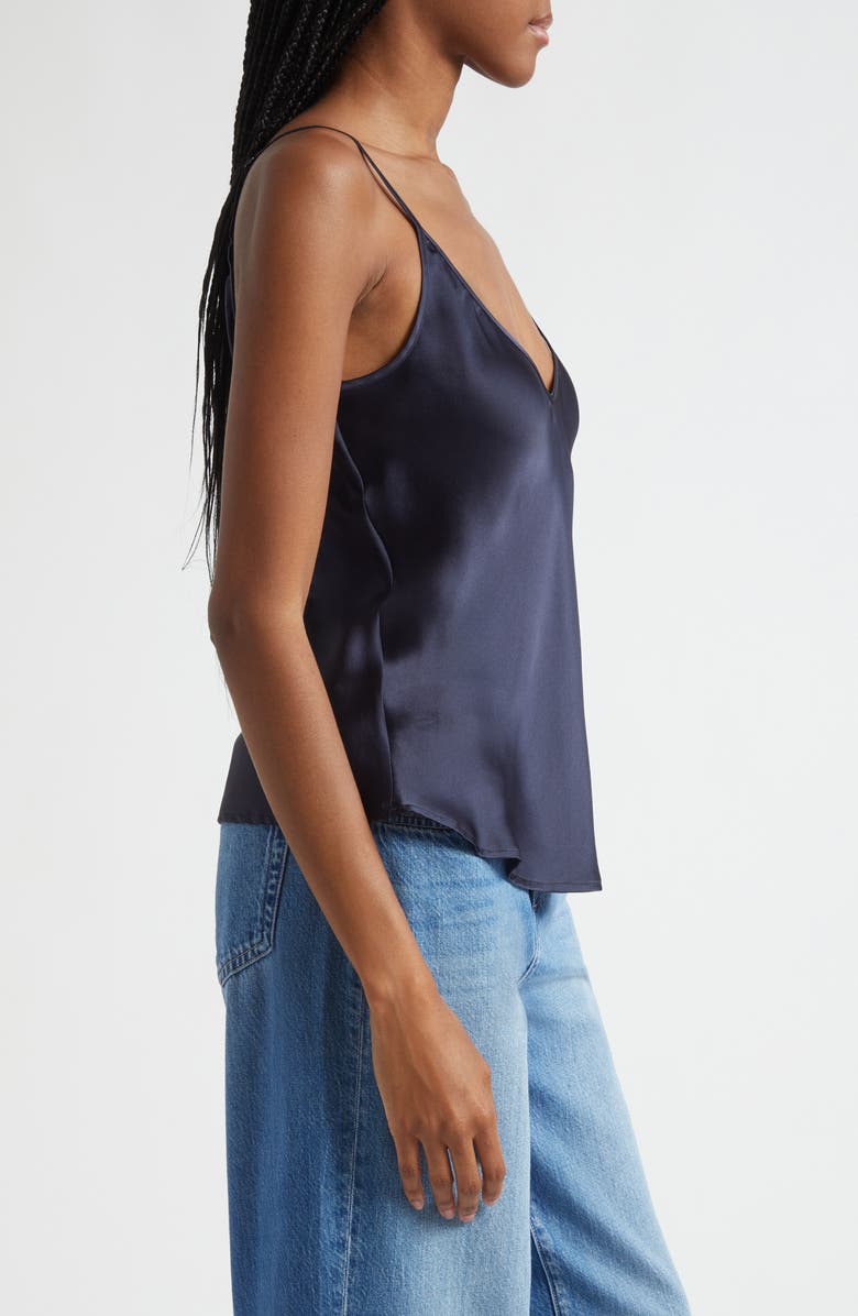 L'AGENCE Lexi Silk Camisole, Alternate, color, Black