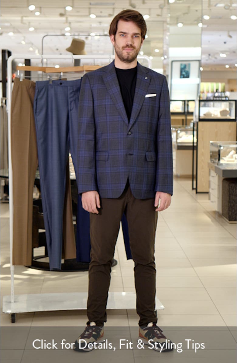 Hutson Check Virgin Wool Sport Coat, sales video thumbnail