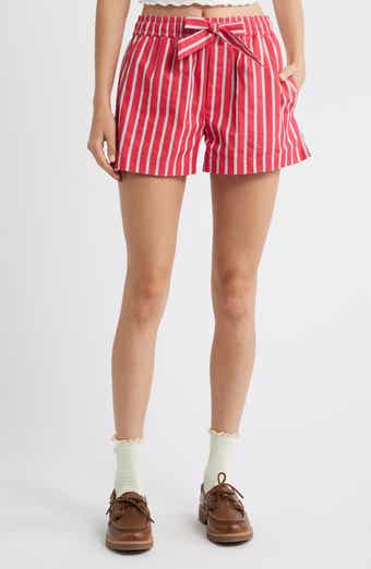 Damson Madder Krissy Stripe Organic Cotton & Linen Boxer Shorts
