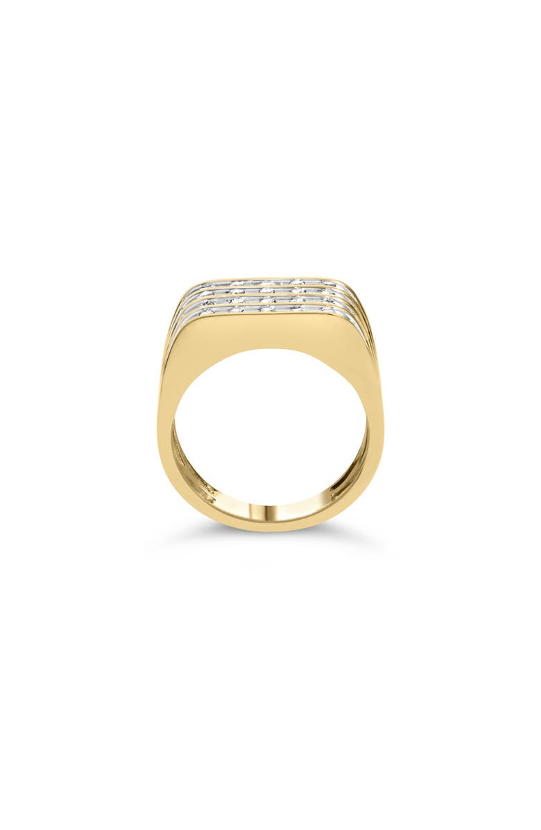 Haus of Brilliance Men's 10K Yellow Gold 1.00 Cttw Diamond Multi Row Ring Band, Alternate, color, Yellow Gold
