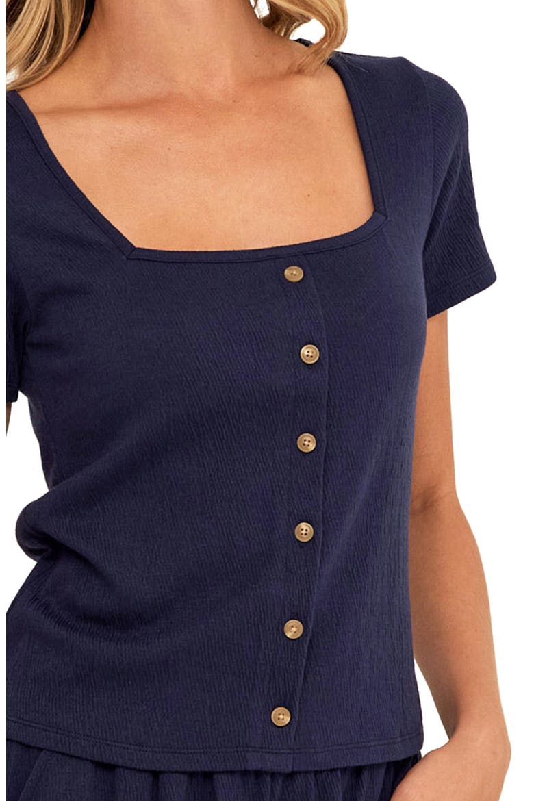 Jamila Smocked Square Neck Top, Alternate, color, STARGAZER