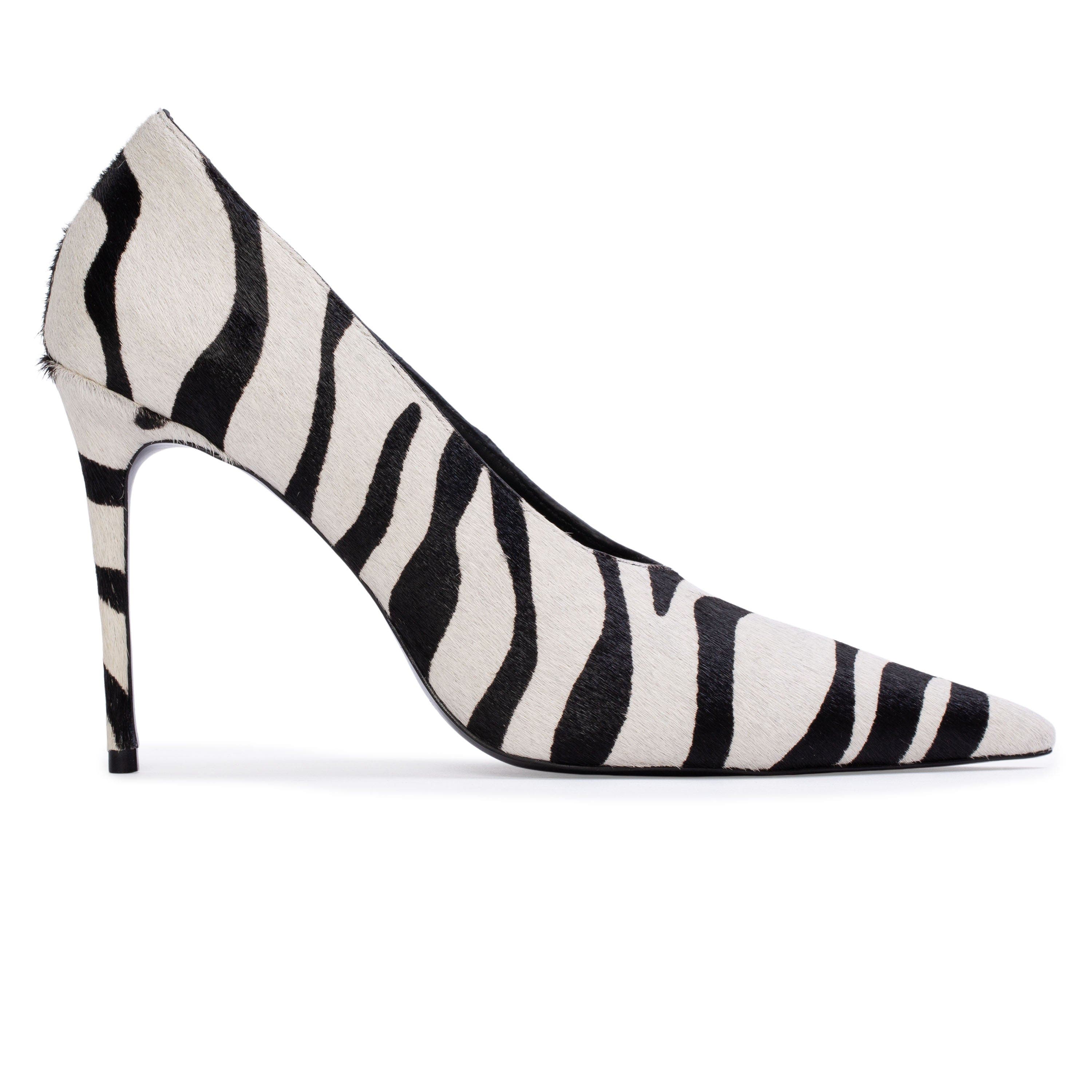 Jona 100 Ponyhair Pump, Main, color, Zebra Pony Hair