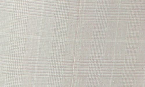 Report Collection Two Button Linen Blend Stretch Plaid Jacket