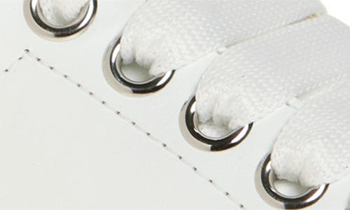 Alexander Mcqueen Alexander Mc Queen Oversized Leather Sneakers In White/mirror
