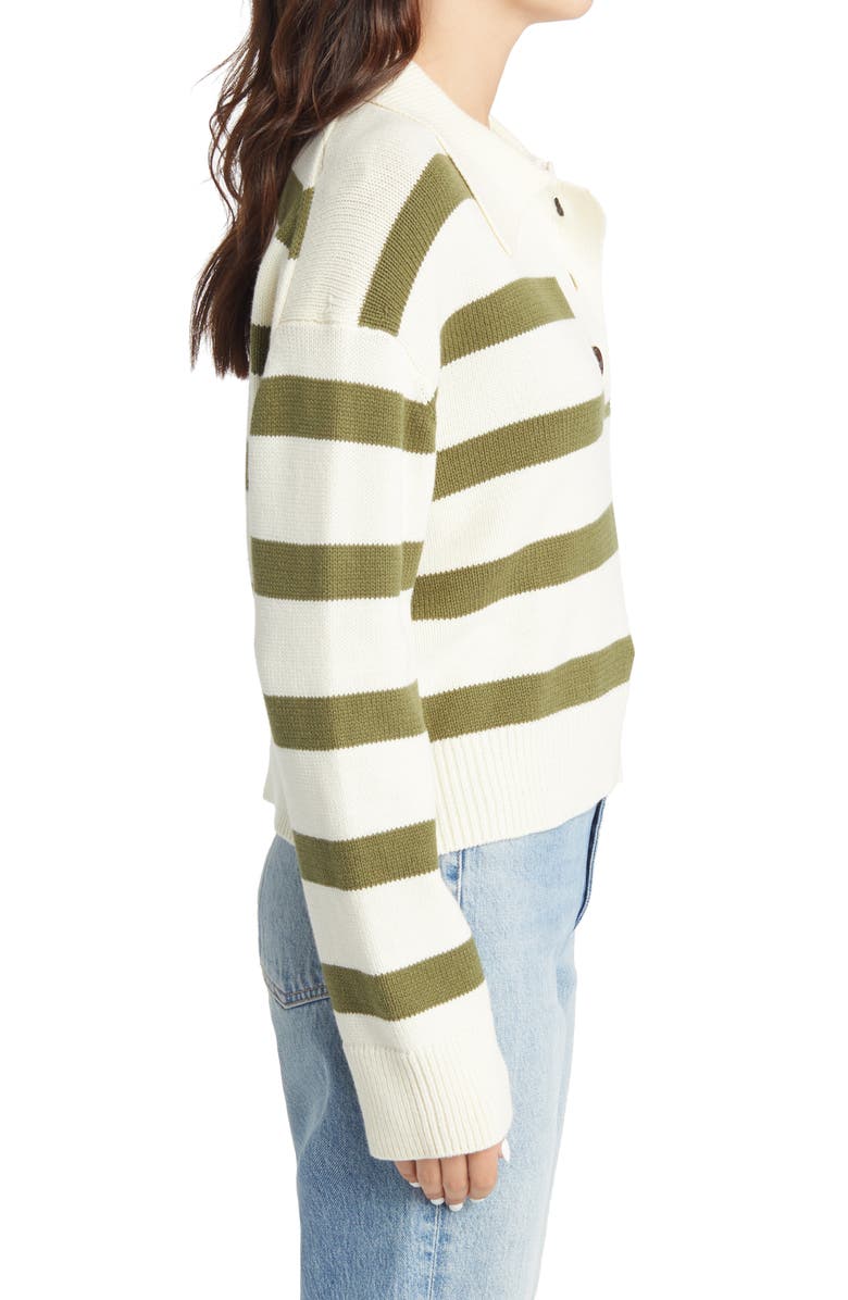 Rails Shae Stripe Cotton Blend Polo Sweater, Alternate, color, 