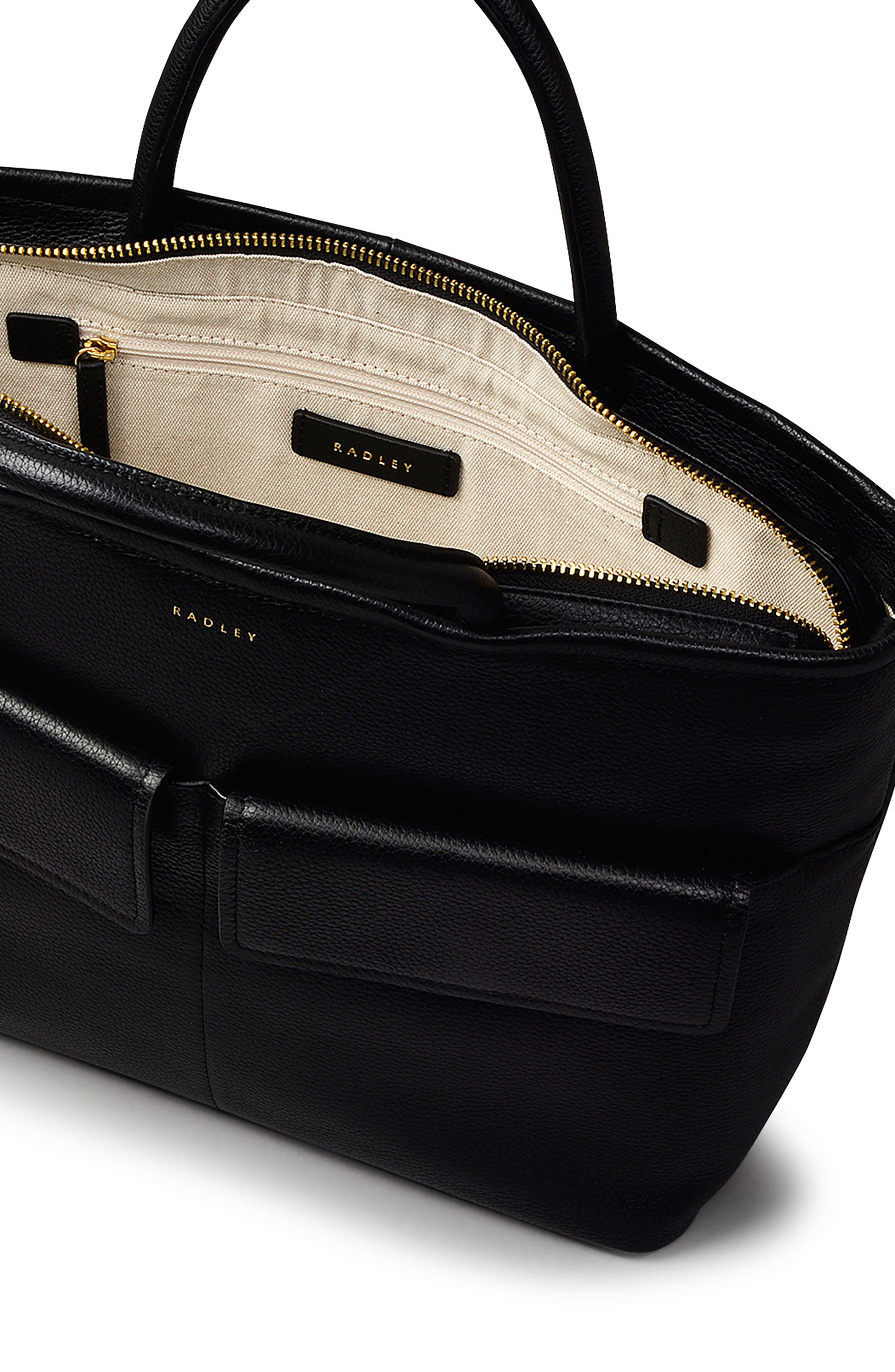 Radley Brompton Crescent Medium Crossbody Bag, Alternate, color, Black