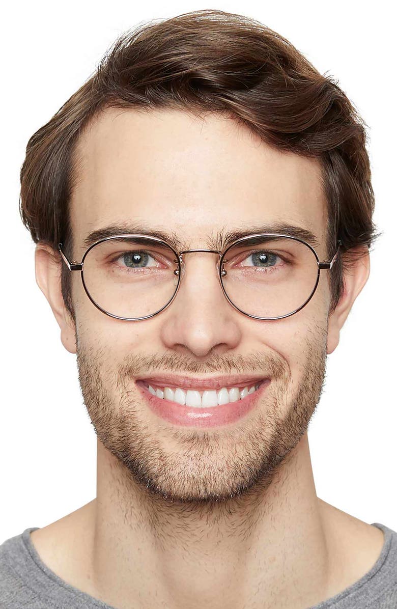 Felix Gray Hamilton 49mm Round Blue Light Blocking Glasses, Alternate, color, 