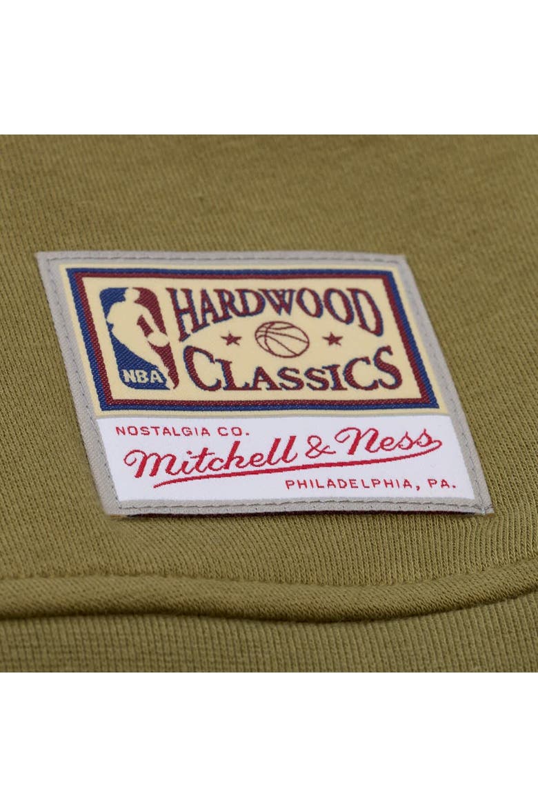 Women's Mitchell & Ness  Olive Los Angeles Lakers Lightweight Script Sweatshirt, Alternate, color, Olive