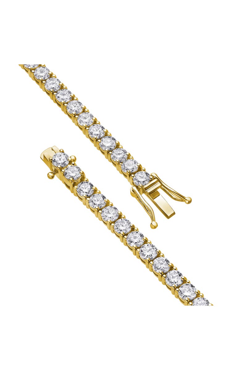 LuvMyJewelry Aris 10K Yellow Gold Lab Grown Diamond Tennis Bracelet - 4mm, Alternate, color, 10K Yellow Gold