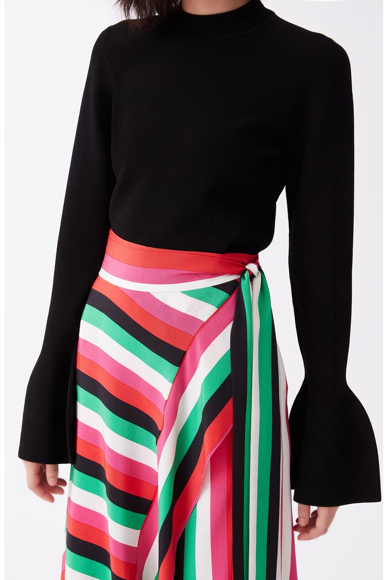 Carson Stripe Wrap Skirt, Alternate, color, CARSON STRIPE SMALL