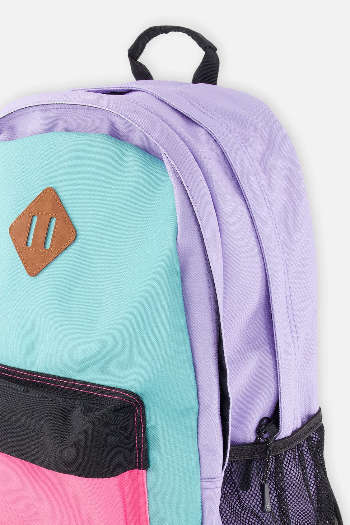 Backpack, Alternate, color, Turquoise Blue, Pink and Mauve