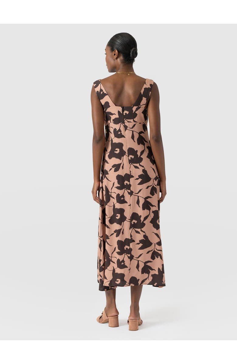 Saint + Sofia Alexis Dress, Alternate, color, Brown Floral