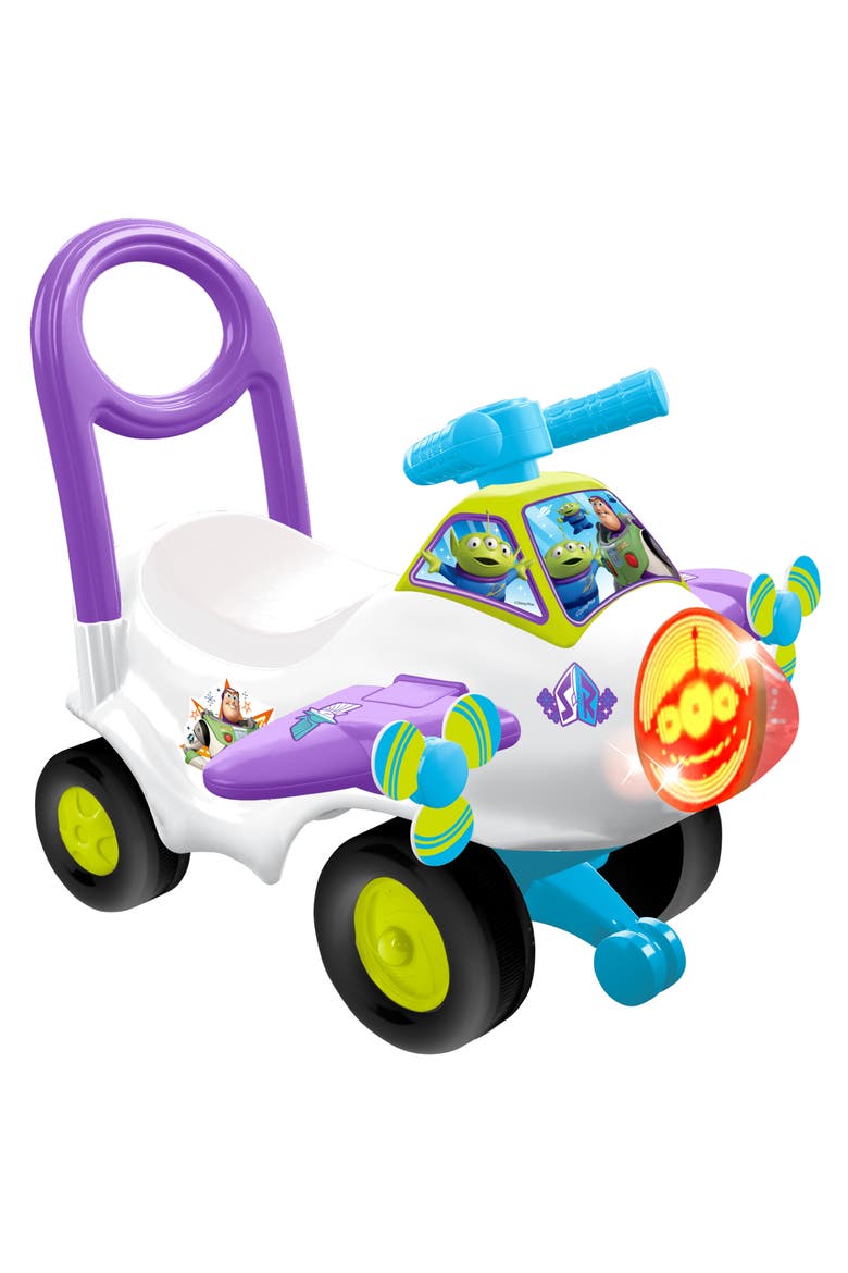 Animated Lights Activity Plane Buzz Lightyear Disney Ride-On Vehicle, Main, color, Multicolored