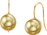 The Pearl Source Golden South Sea Pearl Harriett Earrings